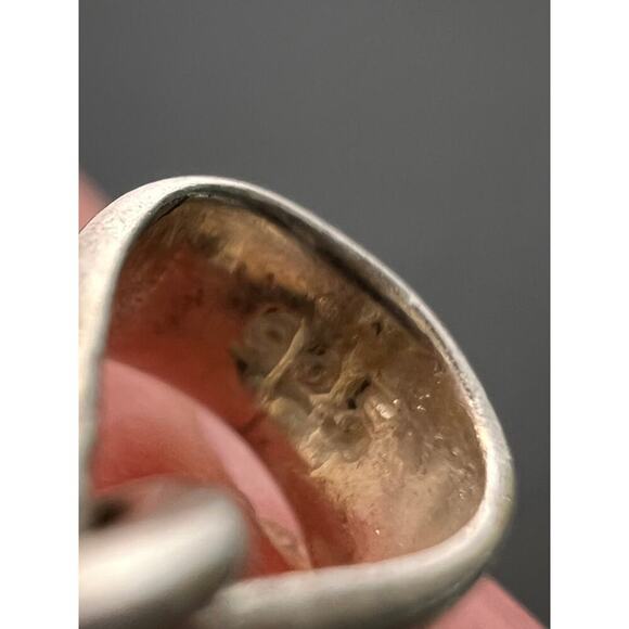 NEW Rose Quartz teardrop gemstone sterling silver pendant 3.34 grams - Picture 7 of 10